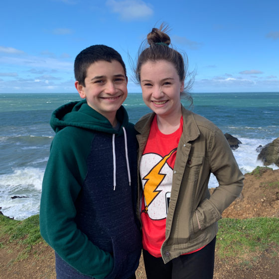 Carter and Natalie Bourn at Mori Point in Pacifica