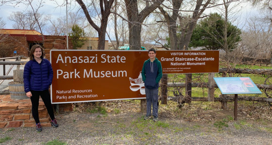 Anasazi State Park Museum Sign