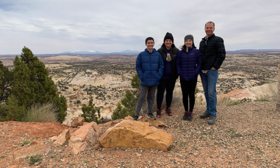 Bourn Family Visiting Grand-Staircase-Escalante National Monument