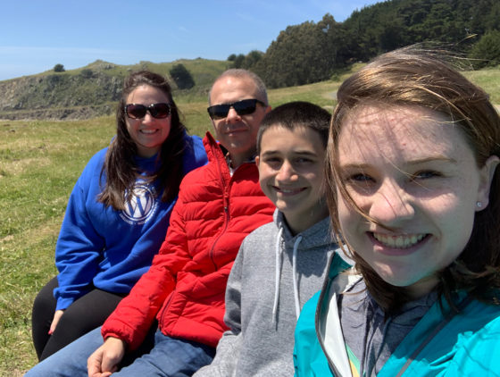 Bourn Family at Fort Ross Beach Overlook