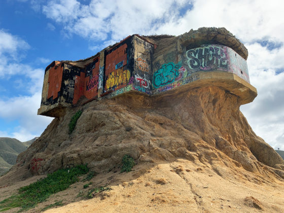 Devil's Slide Adbandoned Military Bunker Covered In Graffiti