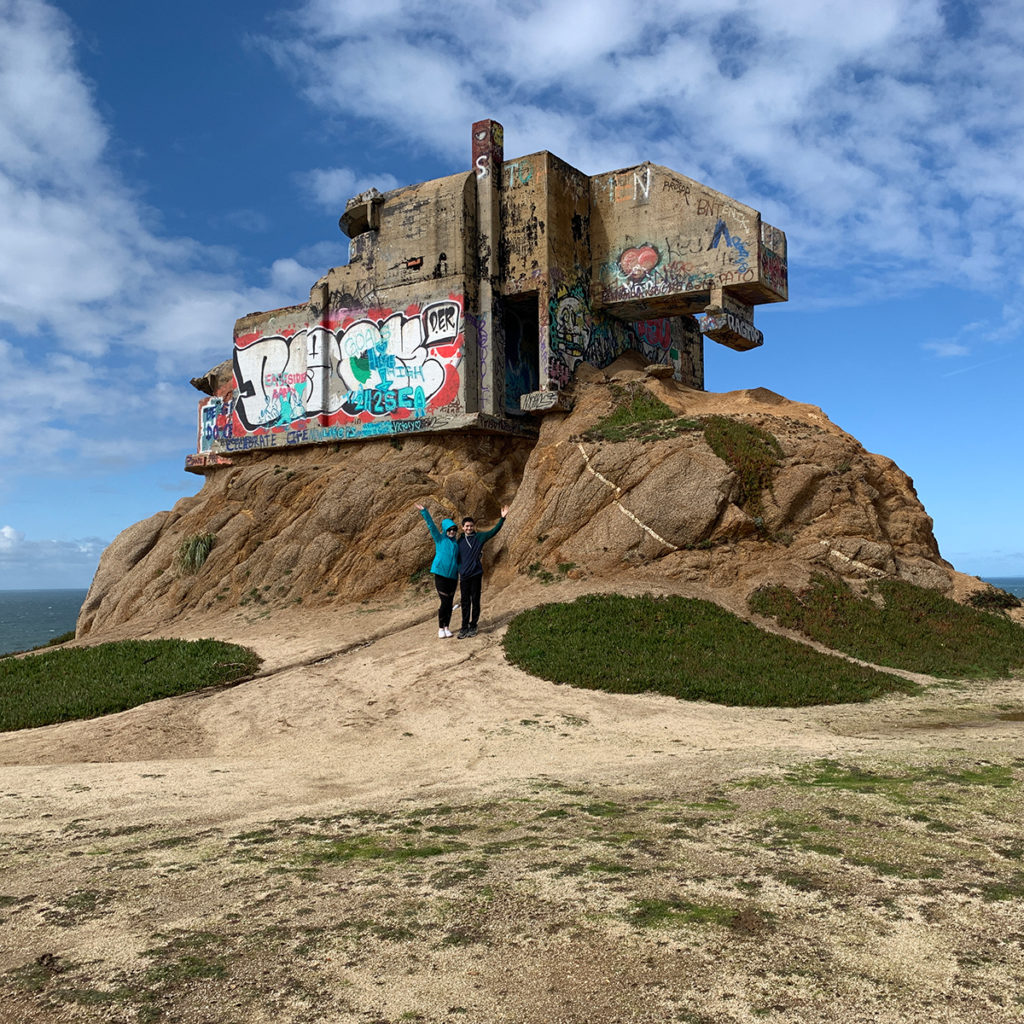 WWII Devil's Slide Bunker Covered In Graffiti In Pacifica, California