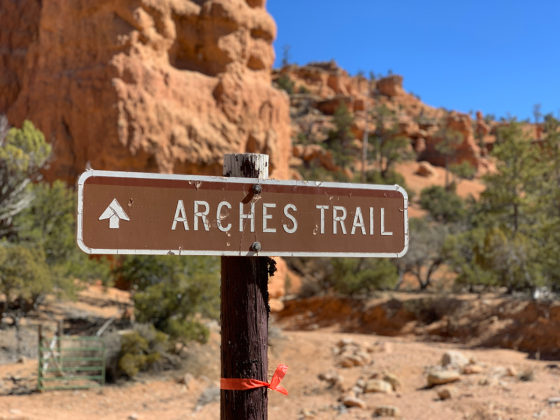 Arches Trail Sign