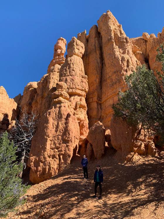 Carter and Natalie Bourn on the Red Canyon Hoodoo Trail