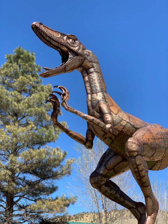 Roadside Dinosaur Statue in Orderville, Utah