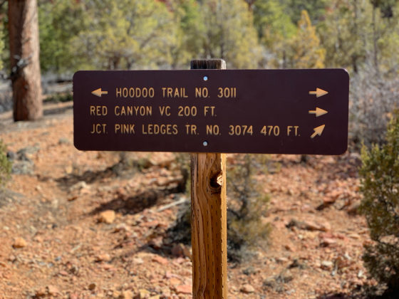 Hoodoo Trail Sign