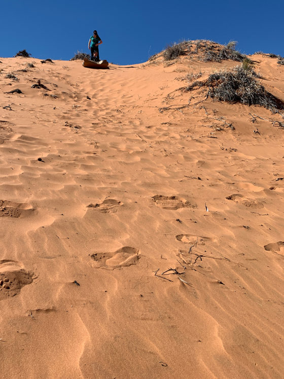 Sand Sledding In Utah