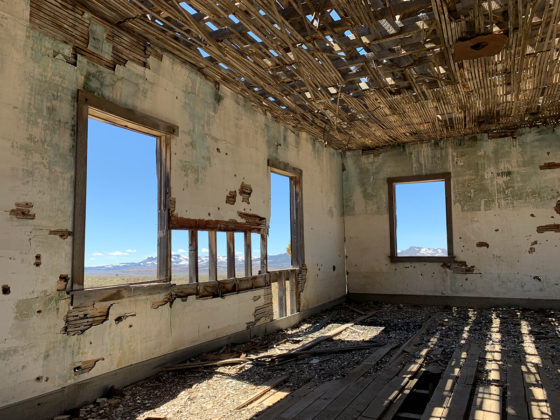 Inside a Ghost Town Building