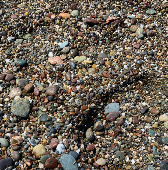 Wright's Beach Made Of Pebbles And Agates Not Sand