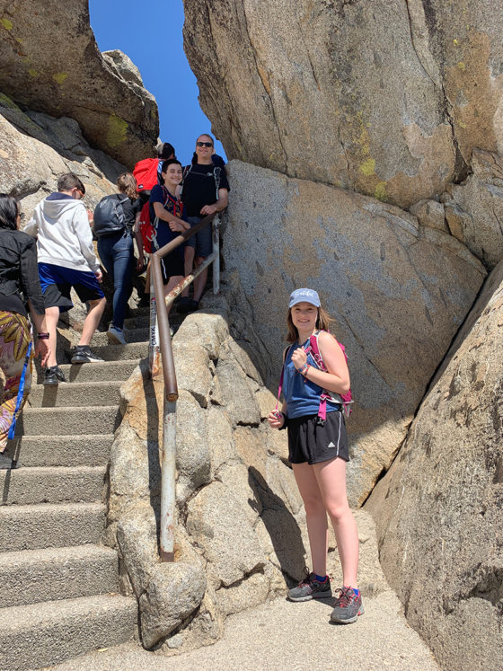 Brian and Natalie and Carter Bourn at Moro Rock