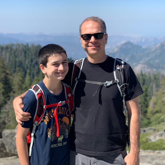 Carter and Brian Bourn at Beetle Rock