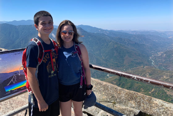 Carter and Natalie Bourn atop Moro Rock