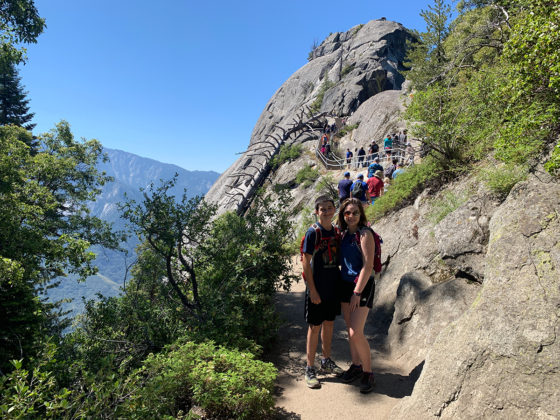 Carter and Natalie Bourn Hiking Moro Rock