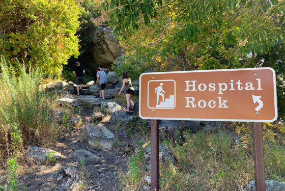 Hiking to Hospital Rock
