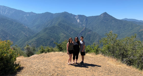 Natalie, Jennifer, And Carter Bourn at Sequoia National Park