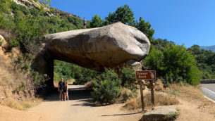 Tunnel Rock At Sequoia National Park