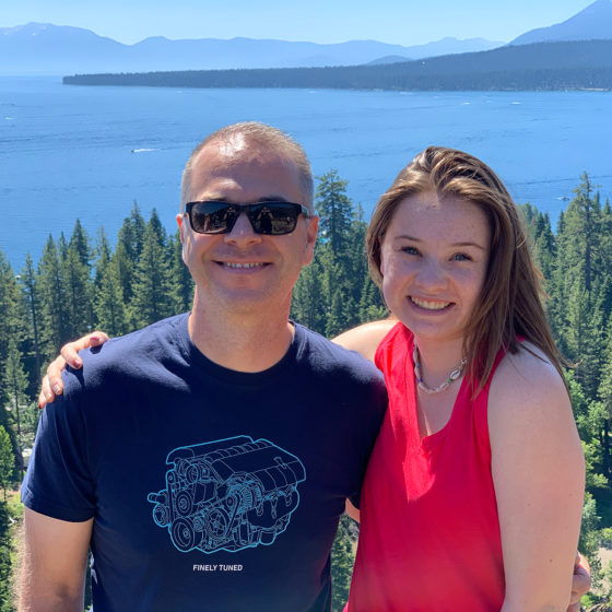 Brian and Natalie Bourn Lake Tahoe Vista Point