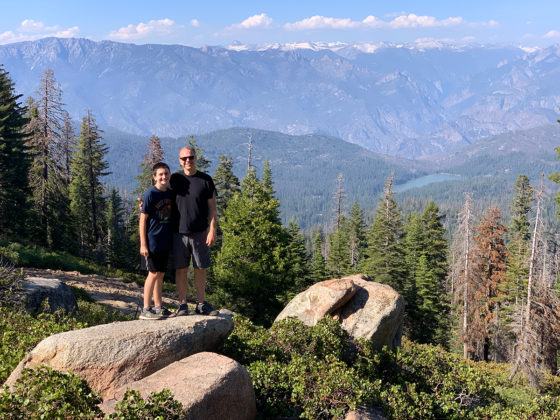 Carter and Brian Bourn at Panoramic Point