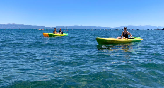 Kayaking at Lake Tahoe