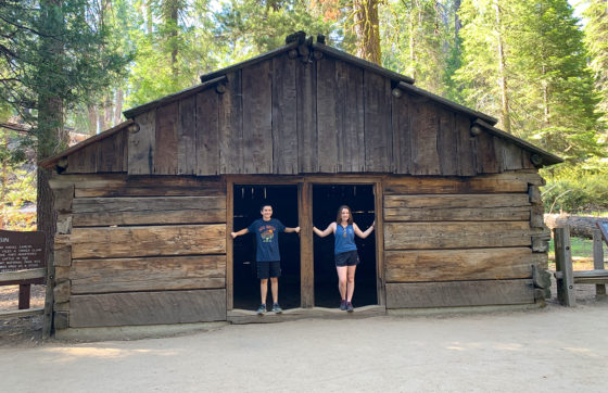 Carter and Natalie Bourn at Gamlin Cabin