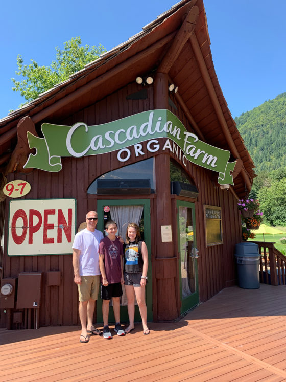 Cascadian Farms Organic Stand on Highway 20