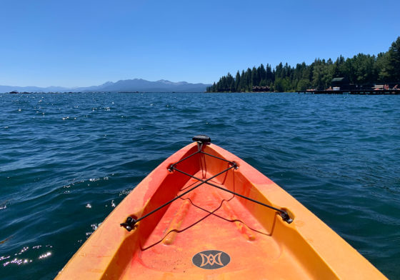 Realxing on the waters of Lake Tahoe