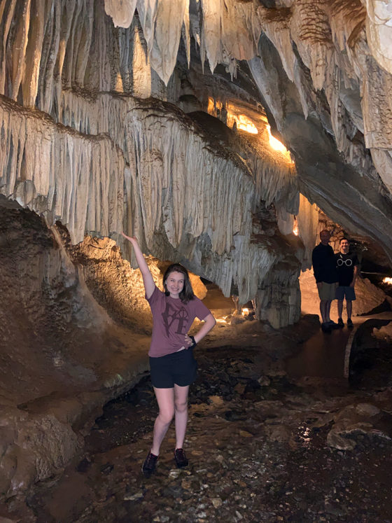 Natalie Bourn at Boyden Cavern