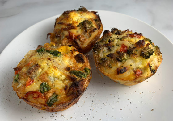 Asparagus and Broccoli Egg Muffins