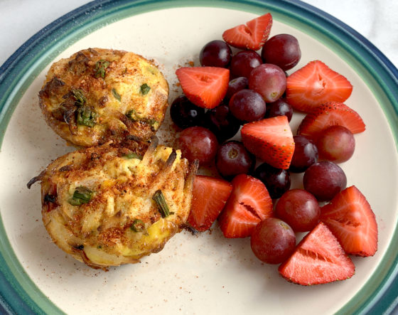 Asparagus Egg Muffins and Fresh Fruit