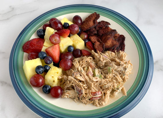 Chipotle Chicken Salad and Fresh Fruit