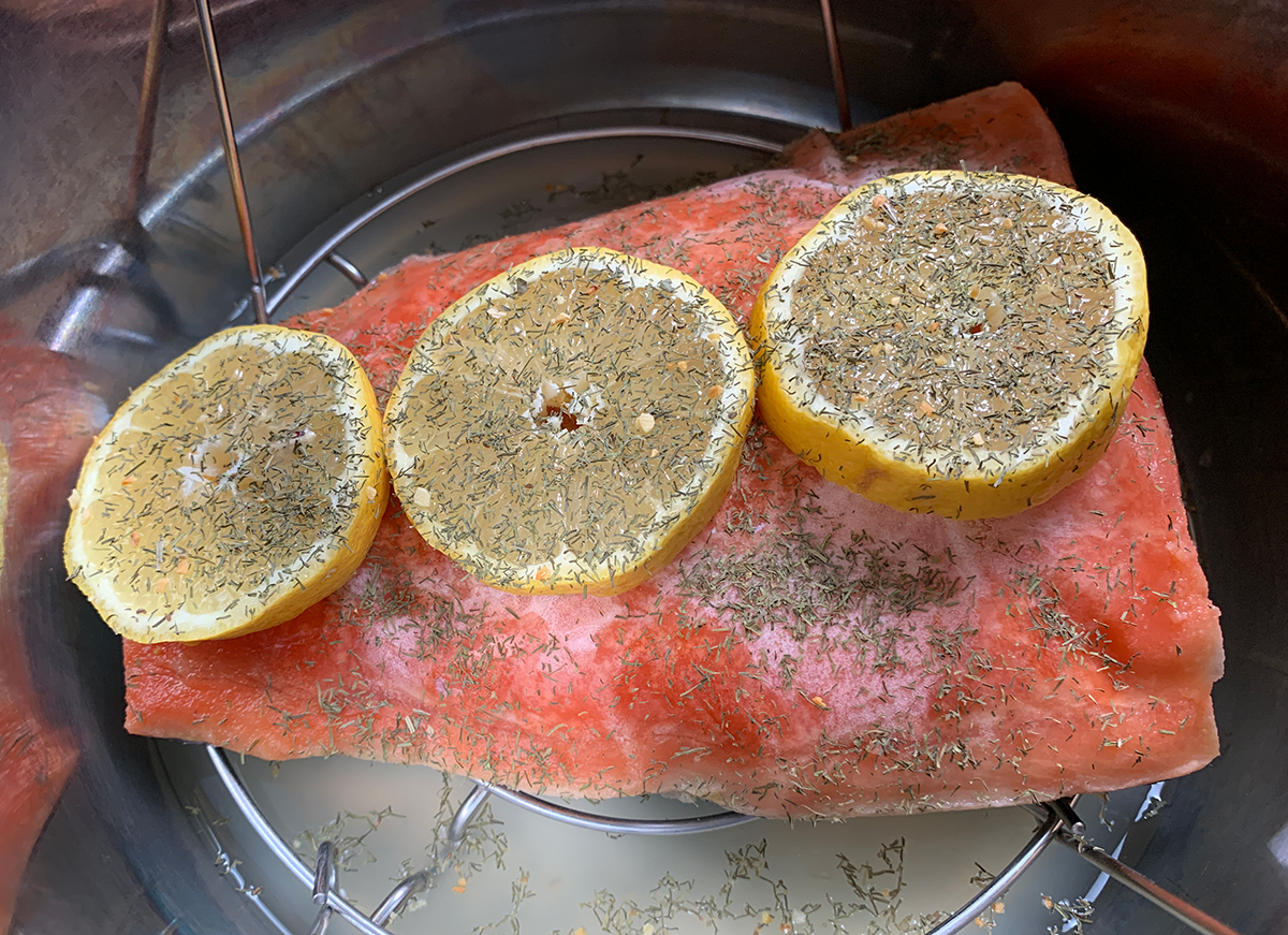 Frozen Instant Pot Salmon With Lemon And Dill
