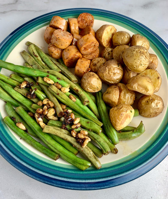 Chicken Sausage, Green Beans, and Potatoes